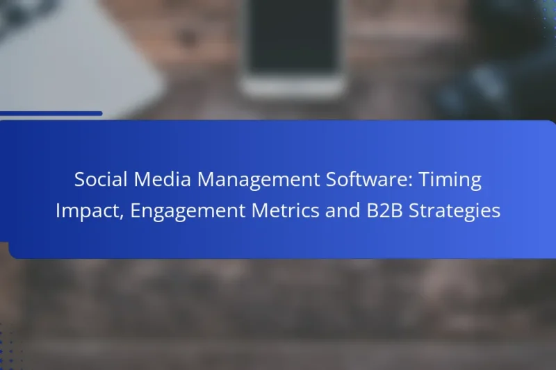 Social Media Management Software: Timing Impact, Engagement Metrics and B2B Strategies
