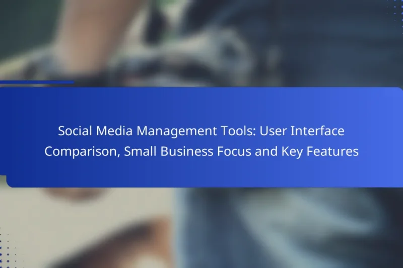 Social Media Management Tools: User Interface Comparison, Small Business Focus and Key Features